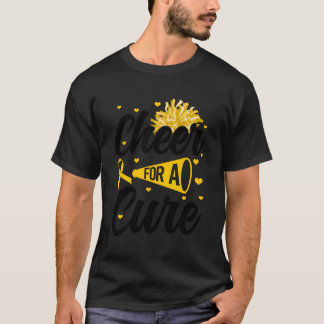 Cheer For A Cure Childhood Cancer Awareness Month T-Shirt