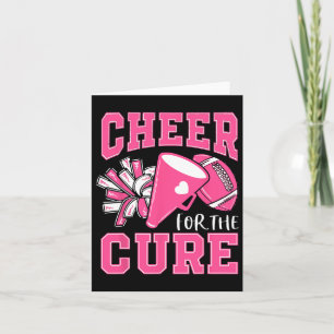 Cheer For The Cure Breast Cancer Awareness Cheerle Card