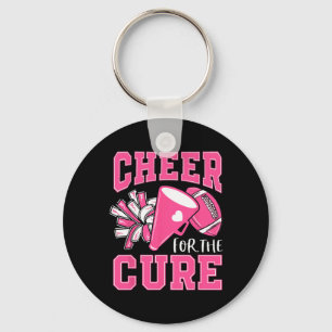 Cheer For The Cure Breast Cancer Awareness Cheerle Keychain