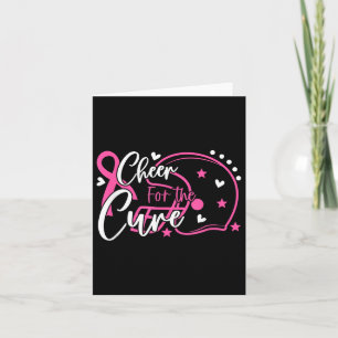 Cheer For The Cure Cheer Pink Football Helmet Wome Card