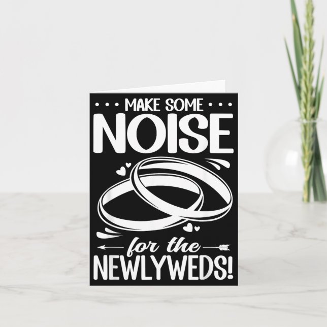 Cheer For The Newlyweds Funny Wedding Card (Front)