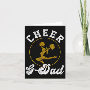 Cheer G Dad Cheerleading Lover Fathers Day Card