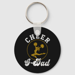 Cheer G Dad Cheerleading Lover Fathers Day Keychain