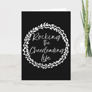 Cheer Gift For Cheerleader Rocking The Cheerleadin Card