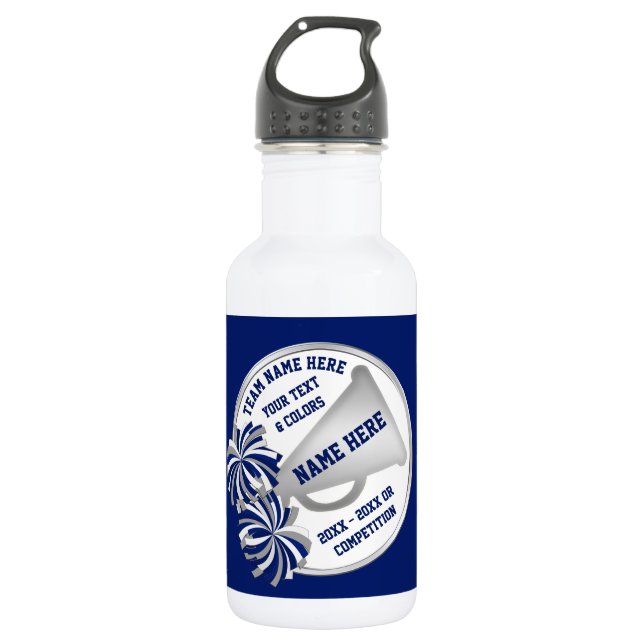Cheer Gift Ideas Competition and Gifts YOUR TEXT 532 Ml Water Bottle (Front)
