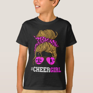 Cheer Girl Cheerleader Scarf Cheerleading Sungl Po T-Shirt