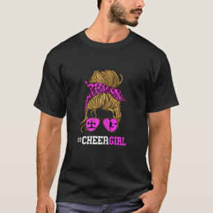 Cheer Girl Cheerleader Scarf Cheerleading Sunglass T-Shirt