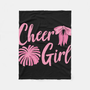 Cheer Girl Cheerleader Women Cheering Practice Che Fleece Blanket