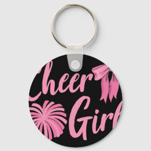 Cheer Girl Cheerleader Women Cheering Practice Che Keychain