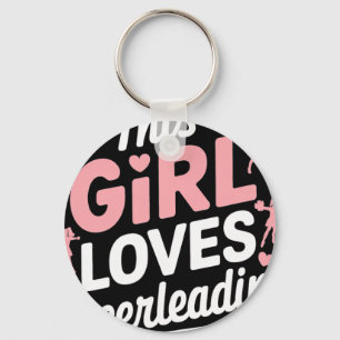 Cheer Girl Cheerleading Cheerleader Girl Cheerlead Keychain