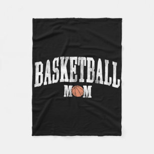 Cheer Go! Basketball Mom Game Day Funny Sports Bas Fleece Blanket