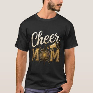 Cheer Gold Cheerleader Cheerleading Mom Game Day D T-Shirt