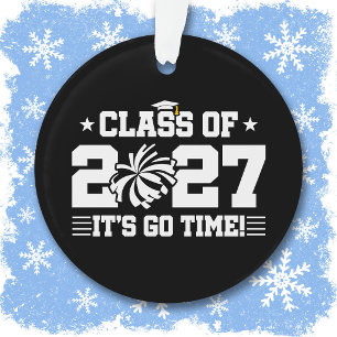 Cheer Graduation Go Time Senior Class of 2027 Ornament