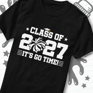 Cheer Graduation Go Time Senior Class of 2027 T-Shirt