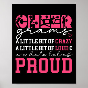 Cheer Grams Proud Grandma Grams Of A Cheerleader G Poster