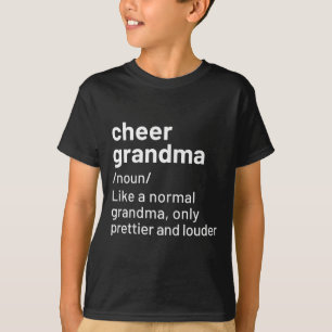 Cheer Grandma Black Definition Cheerleading T-Shirt