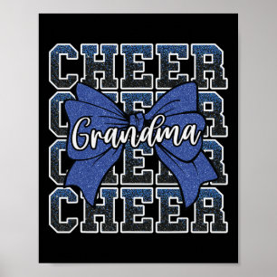 Cheer Grandma Bow Sport Cheerleader Cheerleading B Poster
