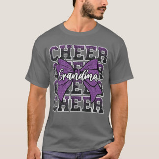 Cheer Grandma Bow Sport Cheerleader Cheerleading P T-Shirt