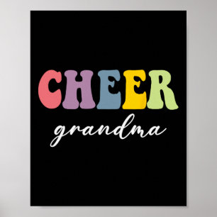 Cheer Grandma Cheerleader Stylish Cheerleading Nan Poster
