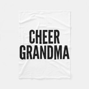 Cheer Grandma Cheerleading Matching Grandparents Fleece Blanket