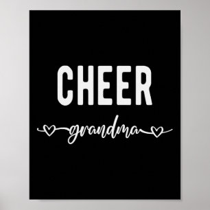 Cheer Grandma Funny Grandmother Cheerleader Cheerl Poster