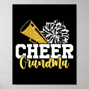 Cheer Grandma Hearts Cheerleading Grandmother _1 Poster