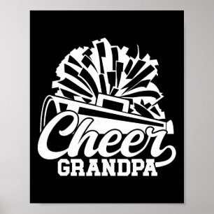 Cheer Grandpa Cheerleading Grandfather Cheerleader Poster