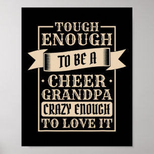 Cheer Grandpa Design For Cheerleader Cheerleading Poster