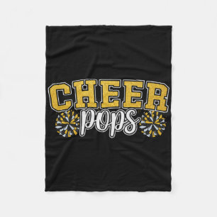 Cheer Grandpa My Favorite Cheerleader Calls Me Pop Fleece Blanket