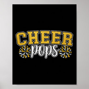 Cheer Grandpa My Favorite Cheerleader Calls Me Pop Poster