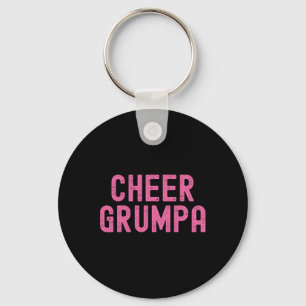 Cheer Grumpa Grandpa Pink Cheerleading  Keychain