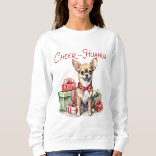 Cheer-Huahua Christmas Chihuahua  Sweatshirt