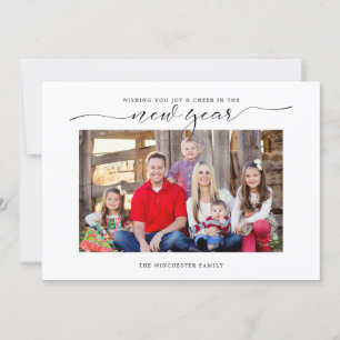 Cheer In The New Year Holiday Card