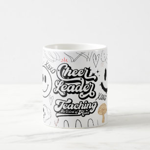 cheer leader teaching xoxo coffee mug
