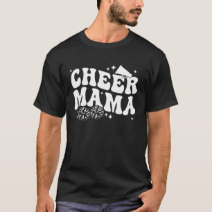 Cheer Mama Cute Retro Vintage Groovy Cheerleader M T-Shirt