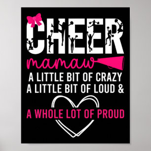 Cheer Mamaw Proud Grandma Mamaw Of A Cheerleader M Poster