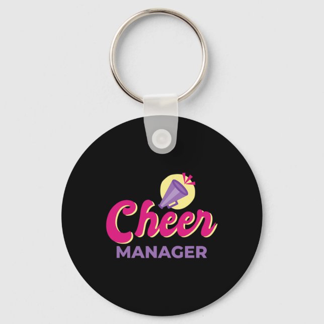 Cheer Manager Cheerleading _4  Keychain (Front)