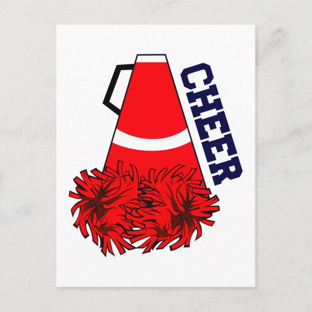 Cheer Megaphone Postcard (Front)