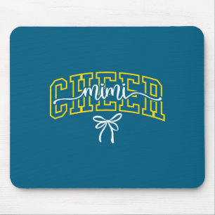 Cheer Mimi Chearleading Grandma High School Black  Mouse Pad