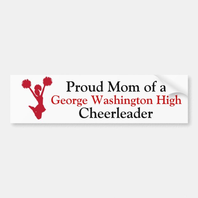 Cheer Mom Bumper Sticker (Front)