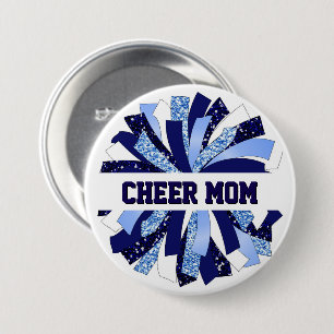 Cheer Mom Button Pin