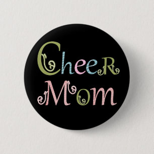Cheer mom button pin "cheerleader gifts"