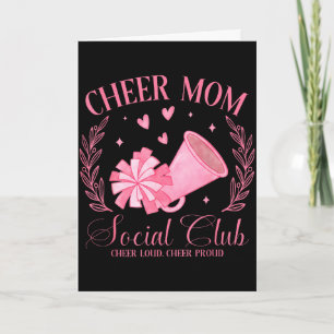 Cheer mom cheer loud cheer proud cheerleadingCheer Card