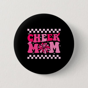 Cheer Mom Cheerleading Cheerleader Mama Women Chee 2 Inch Round Button