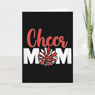 Cheer Mom Cheerleading Mother Of Cheerleader Cheer Card