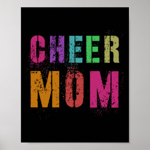 Cheer Mom Cheerleading Team Cheerleader Squad Poster