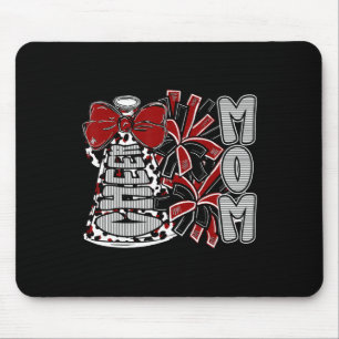 Cheer Mom Coquette Bow Footll Season Game Day Chee Mouse Pad
