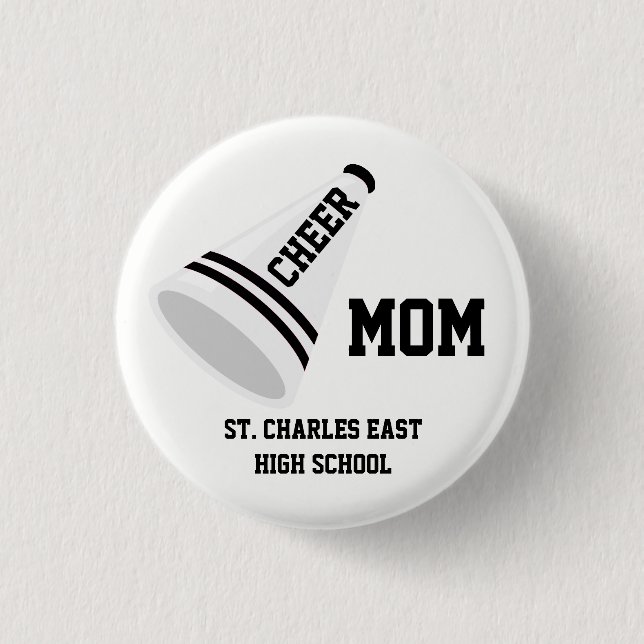 Cheer Mom, Dad, ect... 1 Inch Round Button (Front)