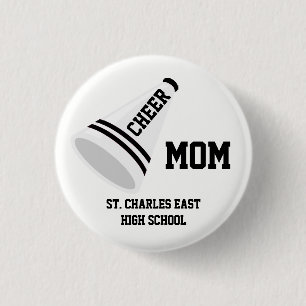 Cheer Mom, Dad, ect... 1 Inch Round Button