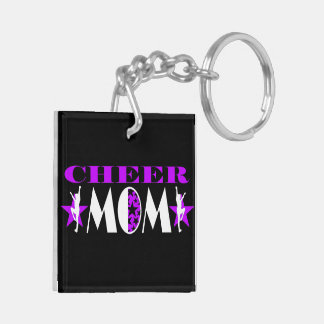 Cheer Mom Double-sided Keychain